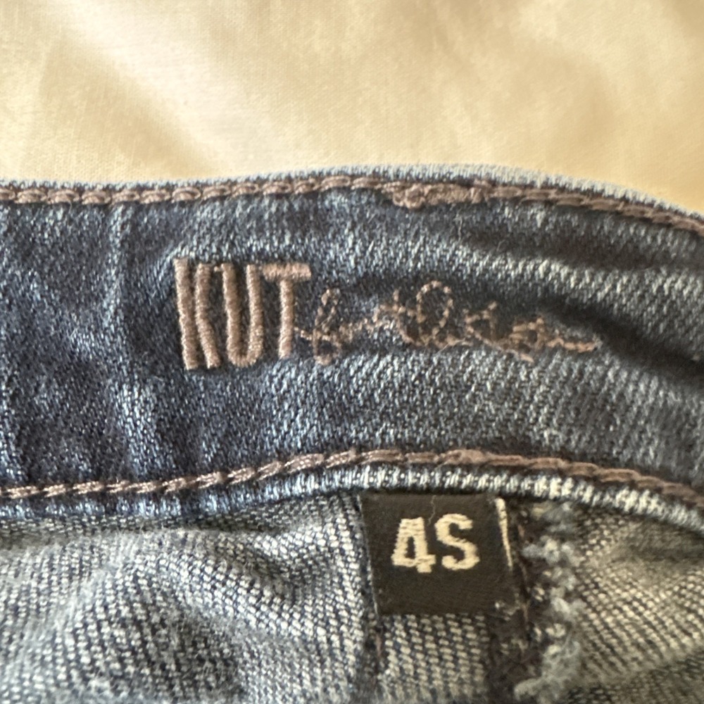 Kuth From The Kloth Women's Dark Wash Straight Leg 4S Denim Jeans - Picture 4 of 8